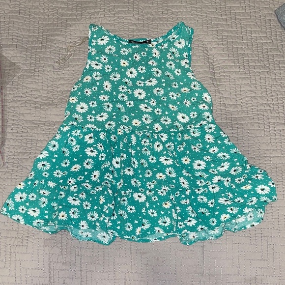 Xtraordinary Other - Xtraordinary Teal Floral Kids Dress